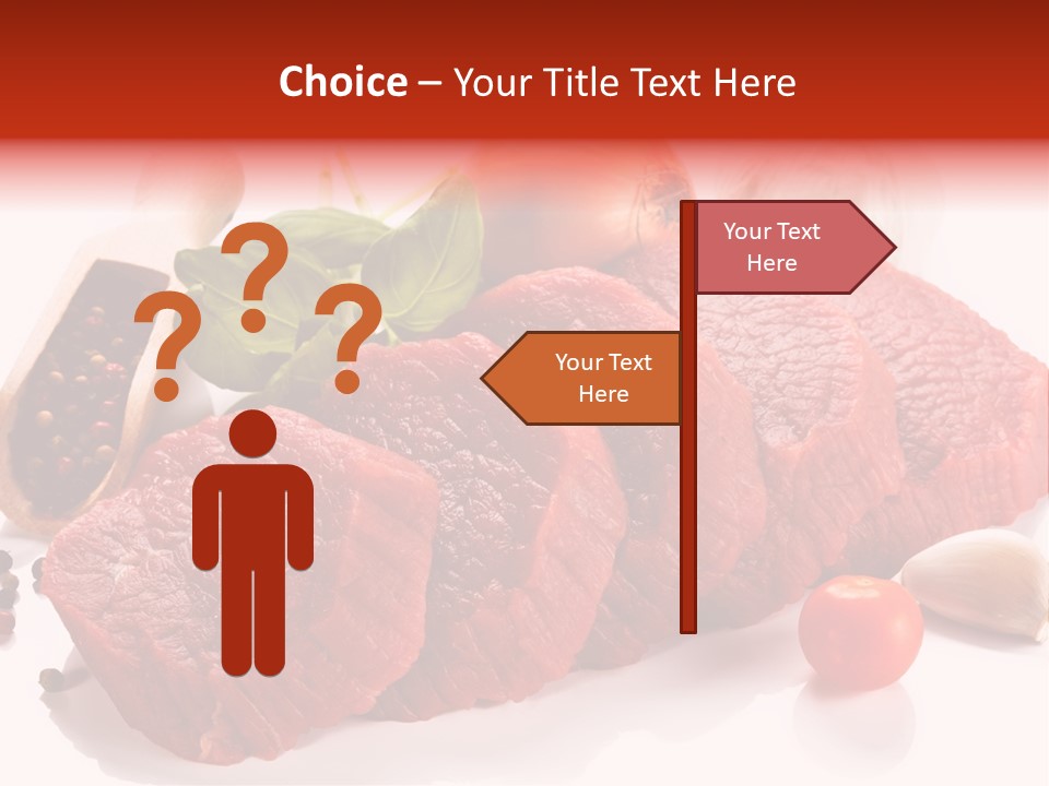 Garlic Stick Loin PowerPoint Template
