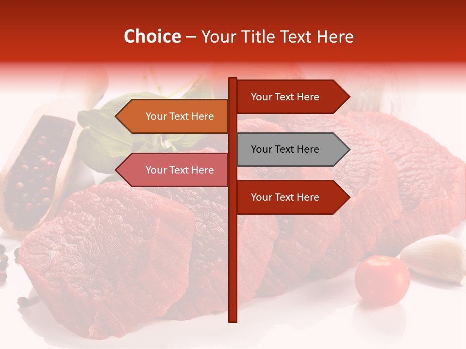 Garlic Stick Loin PowerPoint Template