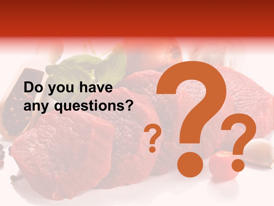 Garlic Stick Loin PowerPoint Template