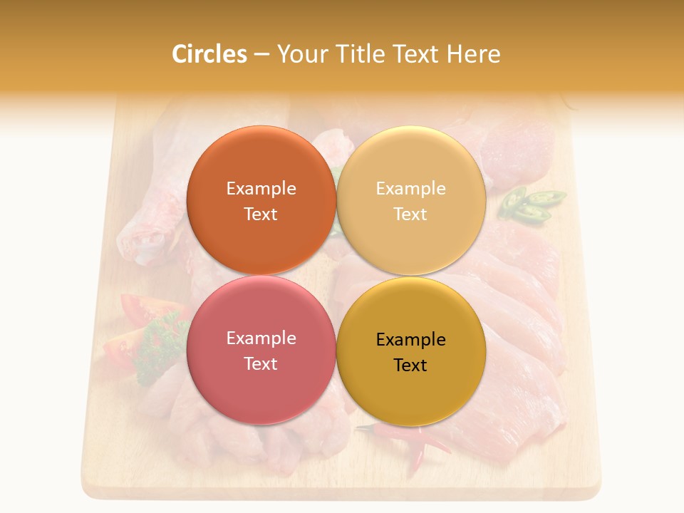 Breast Trimmings Raw Slices PowerPoint Template