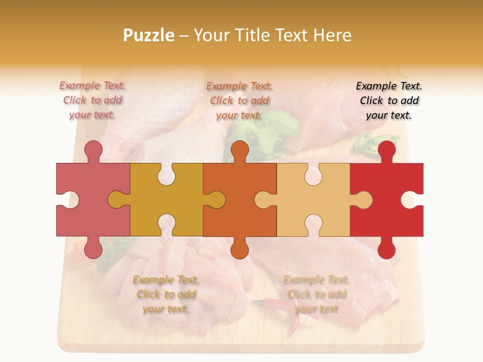 Breast Trimmings Raw Slices PowerPoint Template