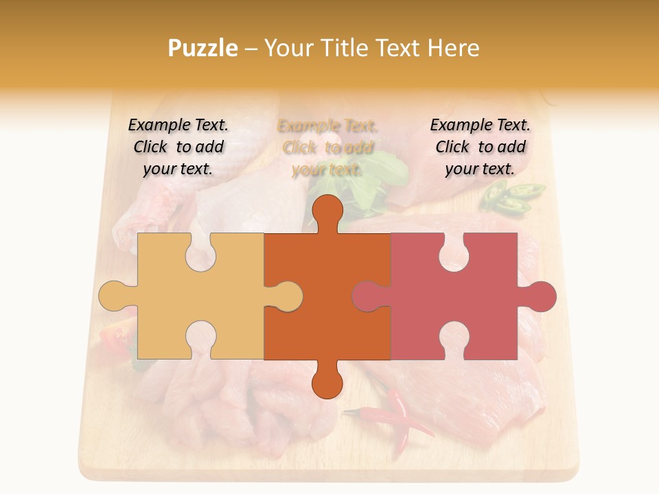 Breast Trimmings Raw Slices PowerPoint Template