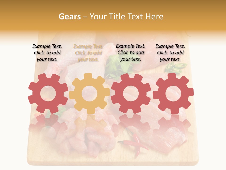 Breast Trimmings Raw Slices PowerPoint Template