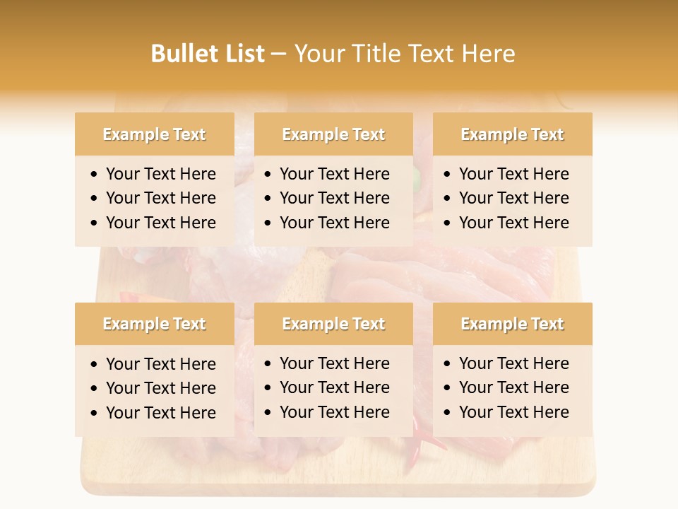 Breast Trimmings Raw Slices PowerPoint Template