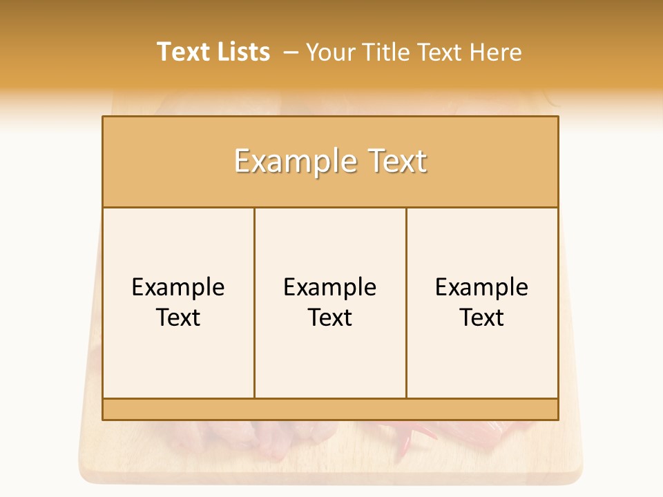 Breast Trimmings Raw Slices PowerPoint Template
