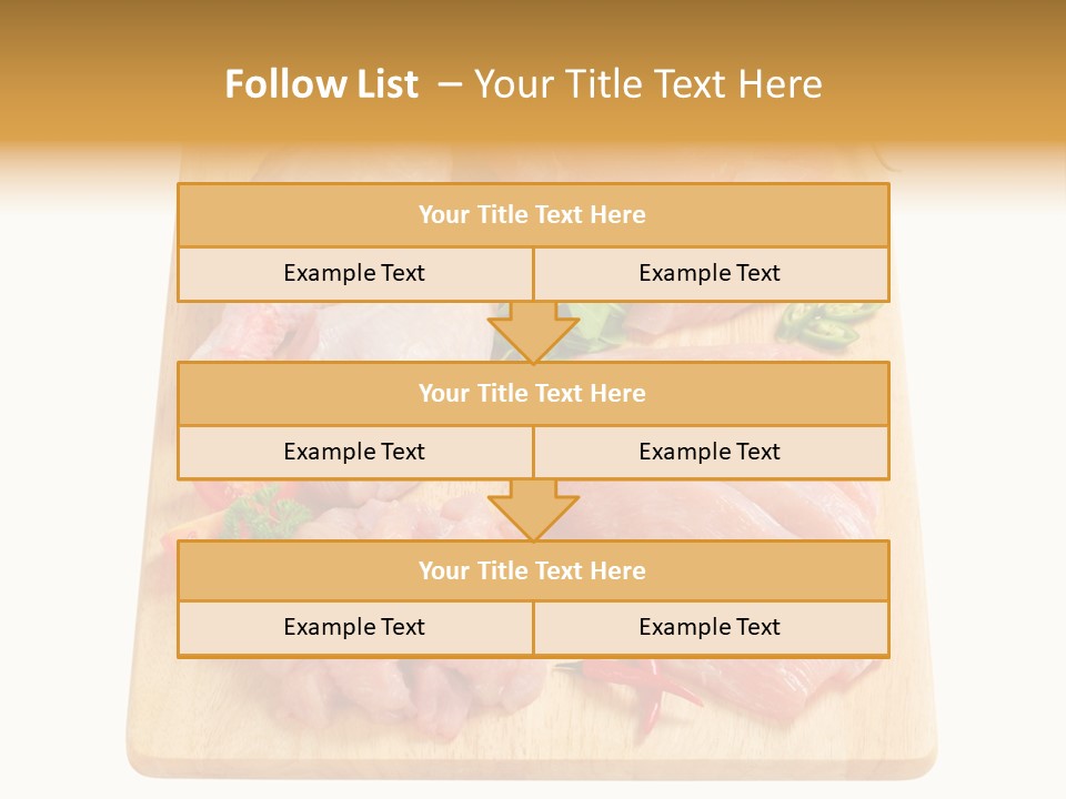 Breast Trimmings Raw Slices PowerPoint Template