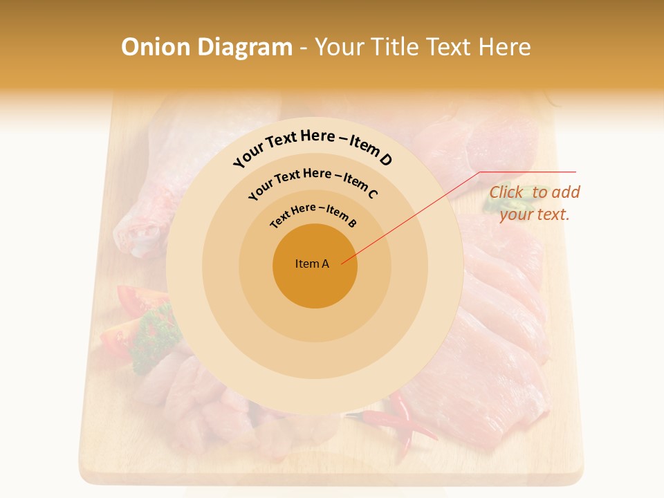 Breast Trimmings Raw Slices PowerPoint Template