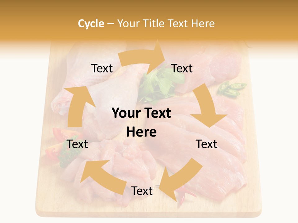 Breast Trimmings Raw Slices PowerPoint Template