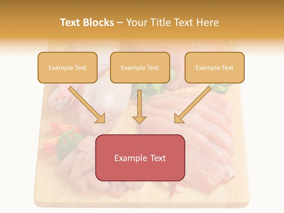 Breast Trimmings Raw Slices PowerPoint Template