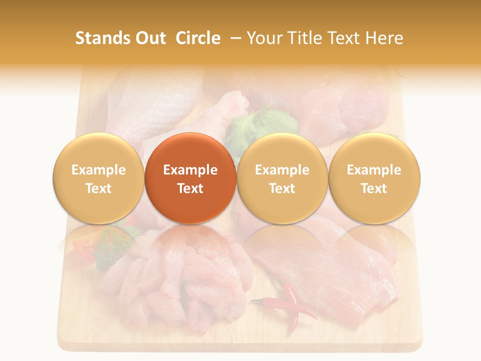 Breast Trimmings Raw Slices PowerPoint Template
