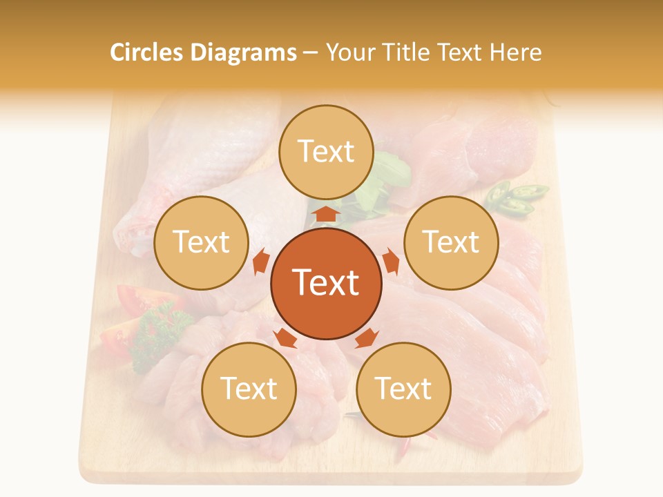 Breast Trimmings Raw Slices PowerPoint Template