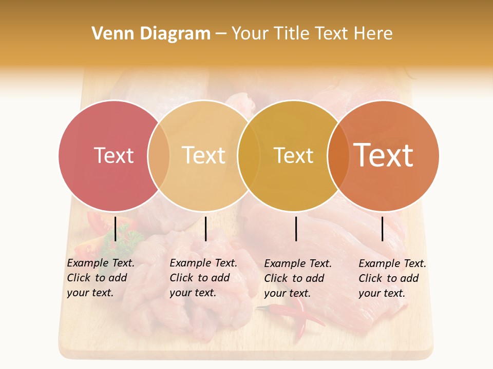 Breast Trimmings Raw Slices PowerPoint Template