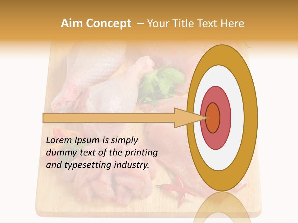 Breast Trimmings Raw Slices PowerPoint Template