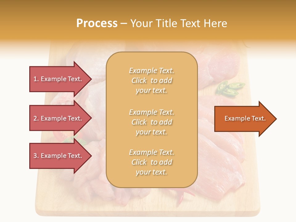 Breast Trimmings Raw Slices PowerPoint Template
