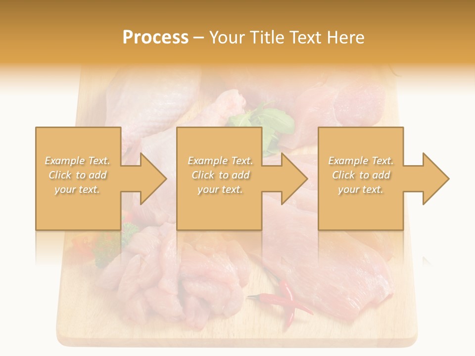 Breast Trimmings Raw Slices PowerPoint Template