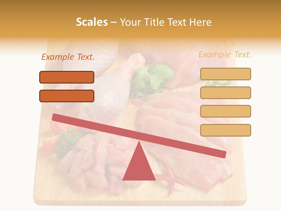 Breast Trimmings Raw Slices PowerPoint Template