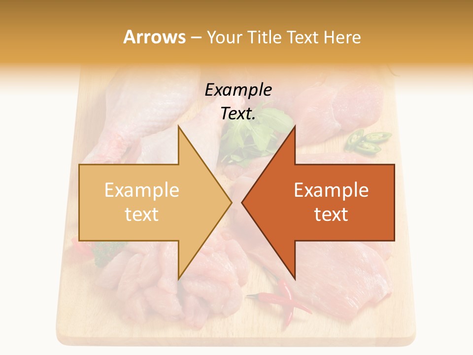 Breast Trimmings Raw Slices PowerPoint Template