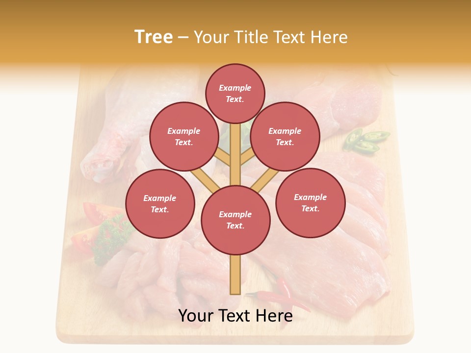 Breast Trimmings Raw Slices PowerPoint Template