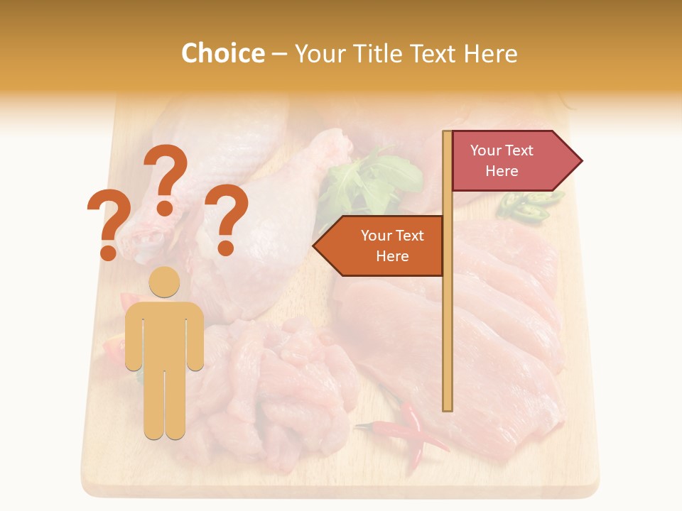 Breast Trimmings Raw Slices PowerPoint Template