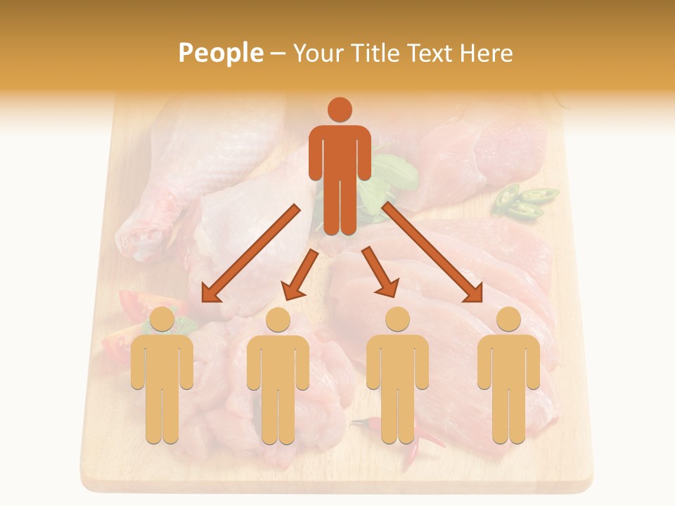 Breast Trimmings Raw Slices PowerPoint Template