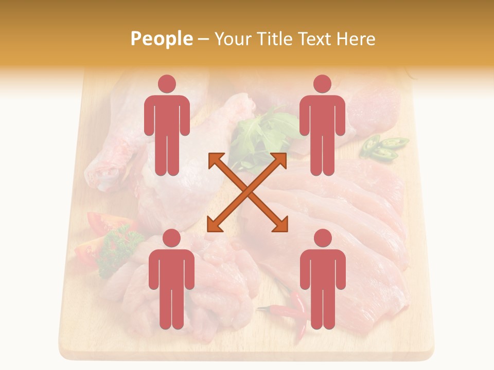 Breast Trimmings Raw Slices PowerPoint Template