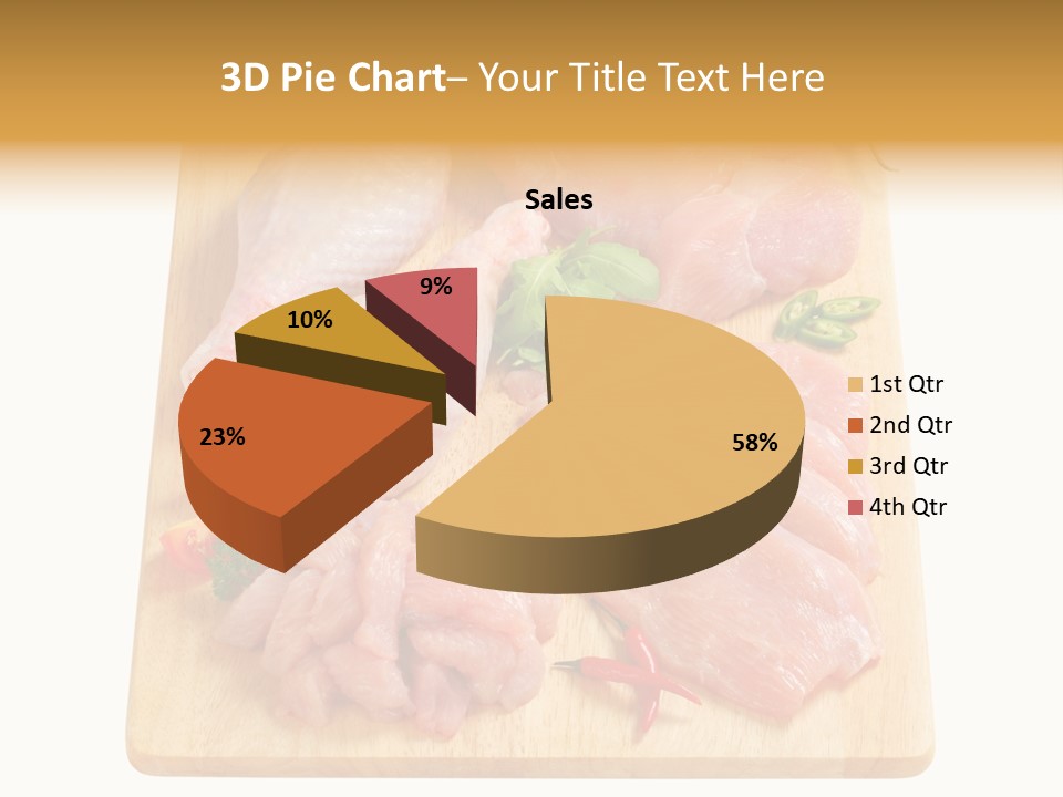 Breast Trimmings Raw Slices PowerPoint Template