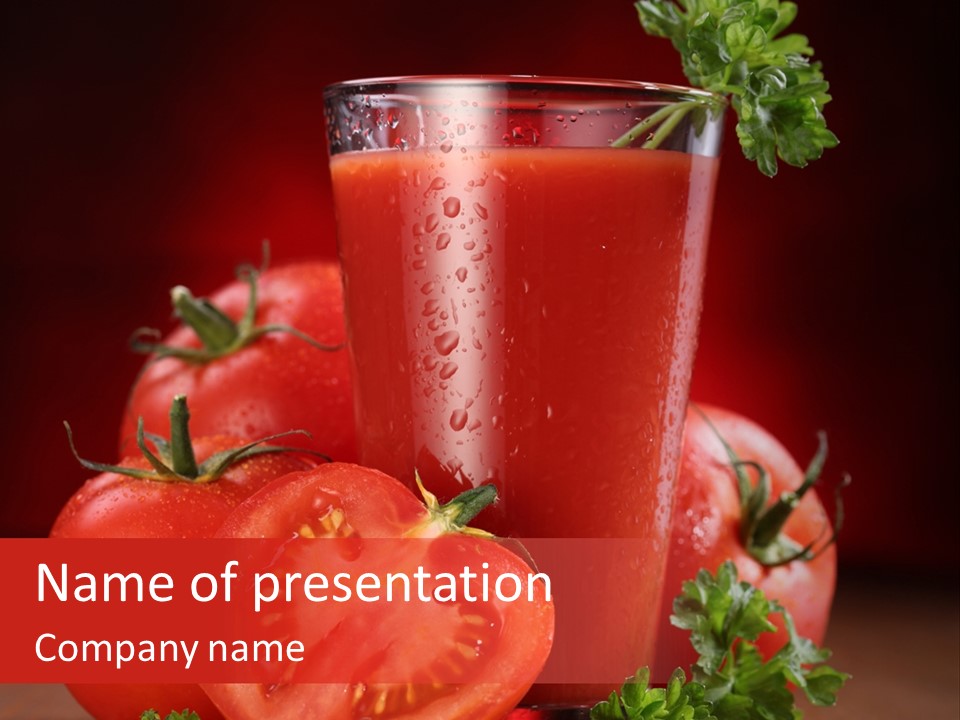Table Health Glass PowerPoint Template