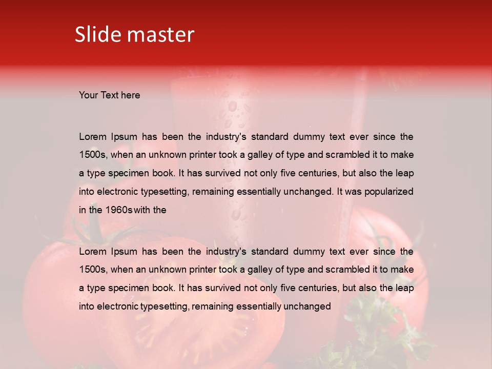 Table Health Glass PowerPoint Template