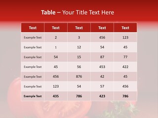 Table Health Glass PowerPoint Template