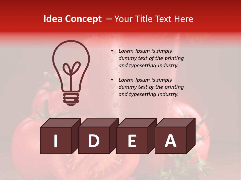 Table Health Glass PowerPoint Template