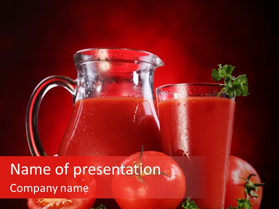 Tomato Jar Healthy PowerPoint Template