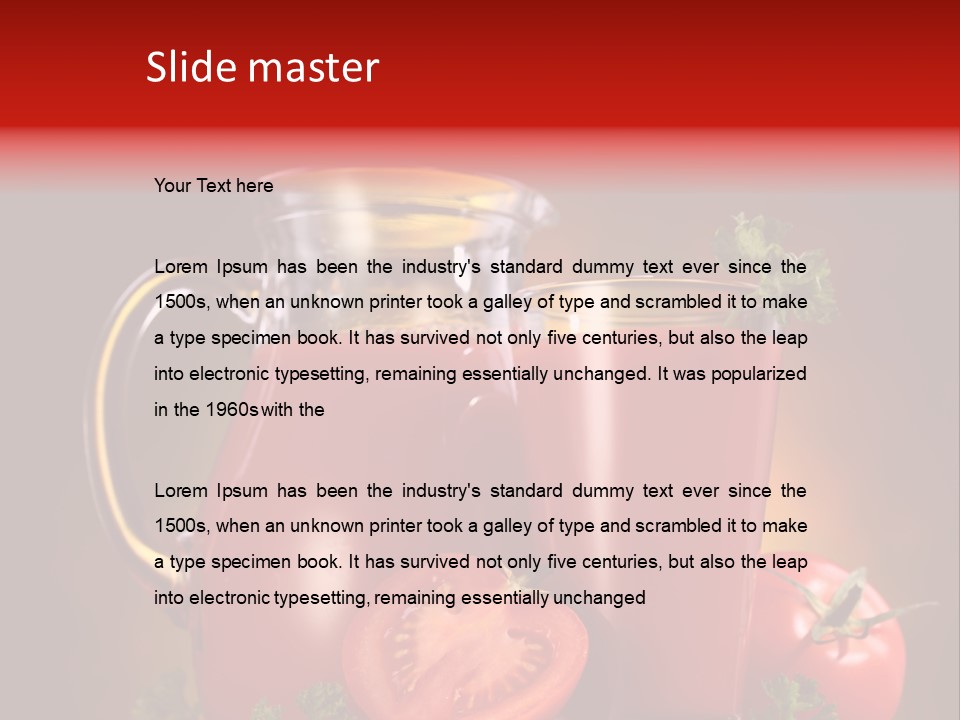 Beverage Wooden Carafe PowerPoint Template