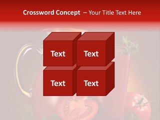 Beverage Wooden Carafe PowerPoint Template