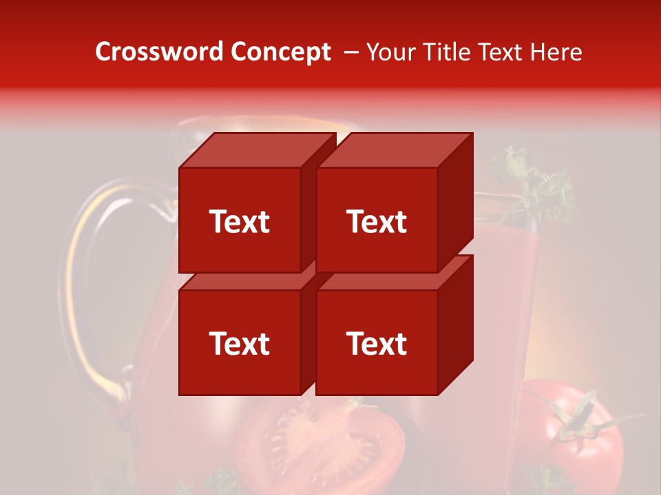 Beverage Wooden Carafe PowerPoint Template