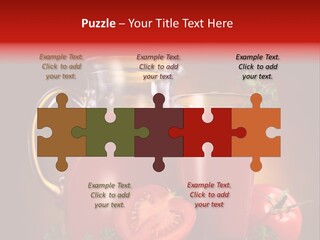 Beverage Wooden Carafe PowerPoint Template