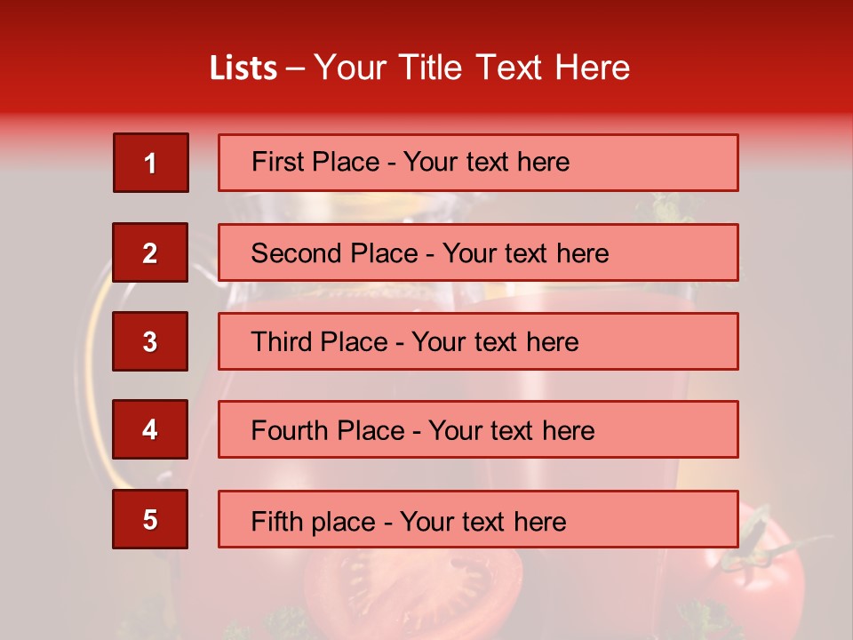 Beverage Wooden Carafe PowerPoint Template