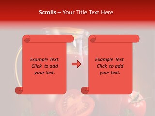 Beverage Wooden Carafe PowerPoint Template