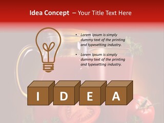 Beverage Wooden Carafe PowerPoint Template