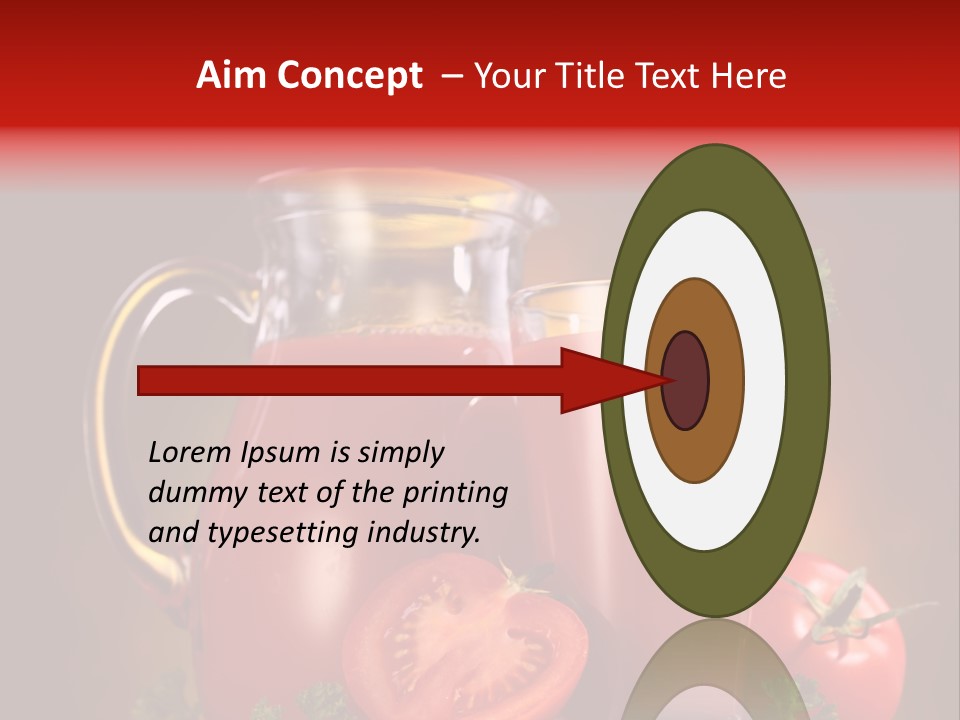 Beverage Wooden Carafe PowerPoint Template