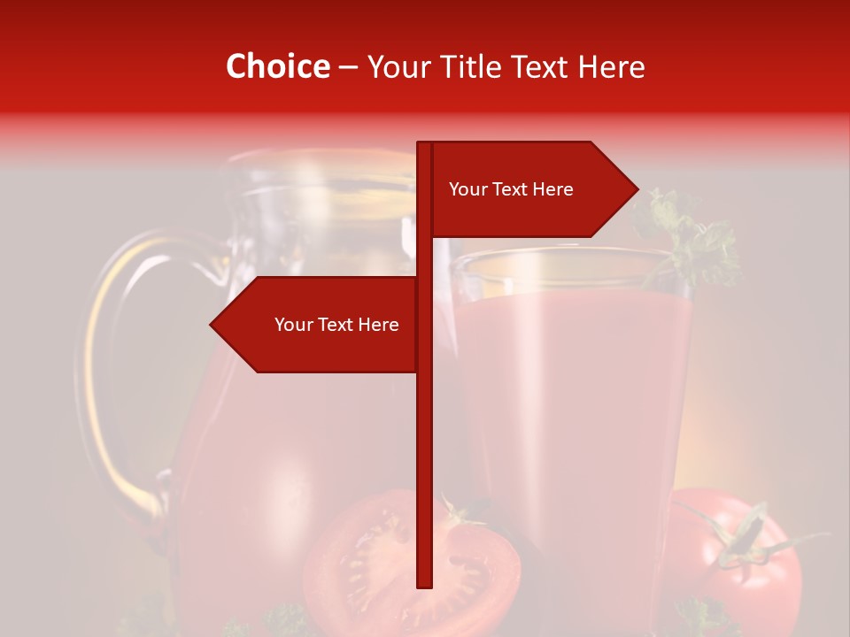 Beverage Wooden Carafe PowerPoint Template