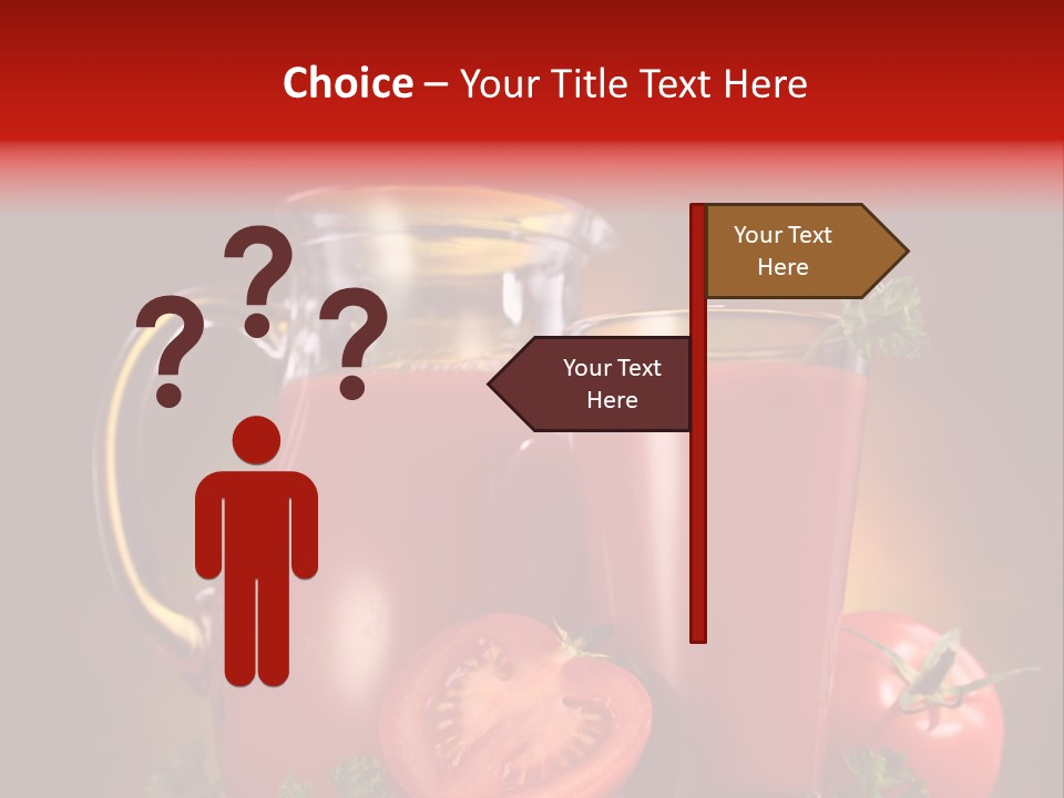 Beverage Wooden Carafe PowerPoint Template