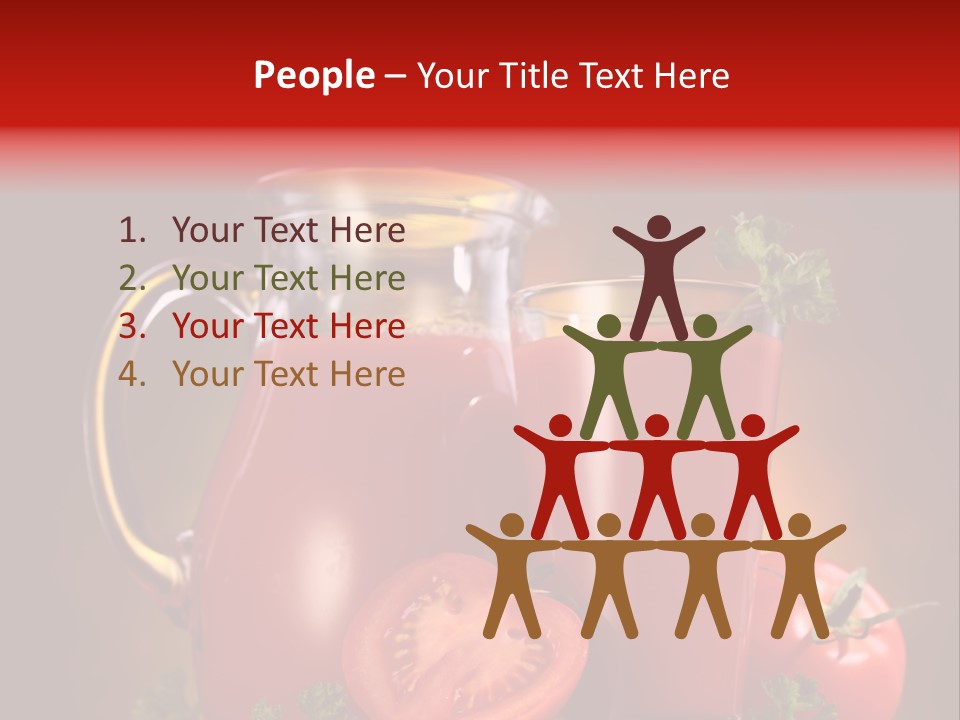 Beverage Wooden Carafe PowerPoint Template