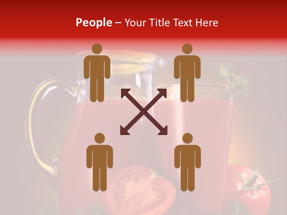 Beverage Wooden Carafe PowerPoint Template