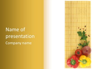 Cherry Tomatoes Slimming Blank PowerPoint Template