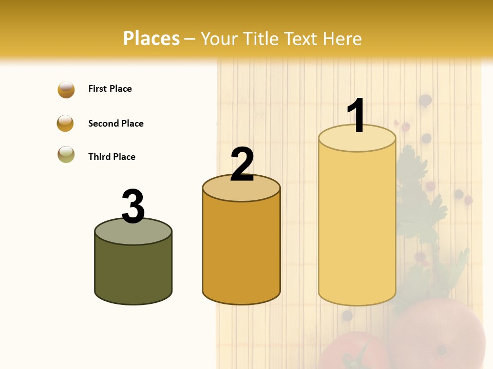 Cherry Tomatoes Slimming Blank PowerPoint Template