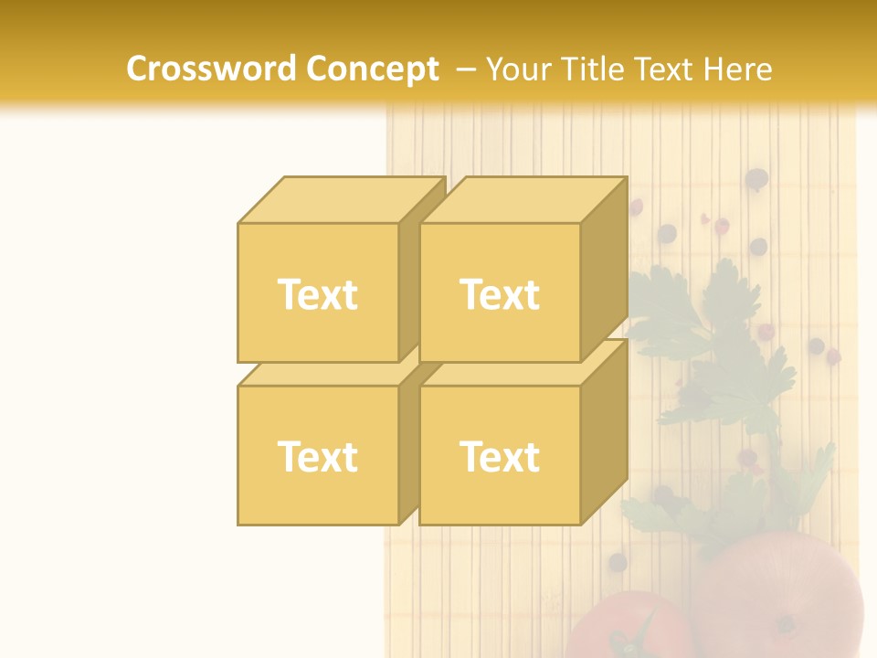 Cherry Tomatoes Slimming Blank PowerPoint Template