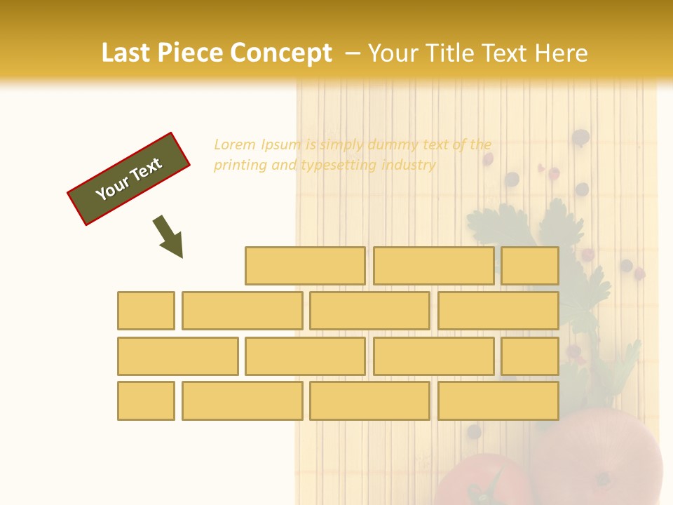 Cherry Tomatoes Slimming Blank PowerPoint Template