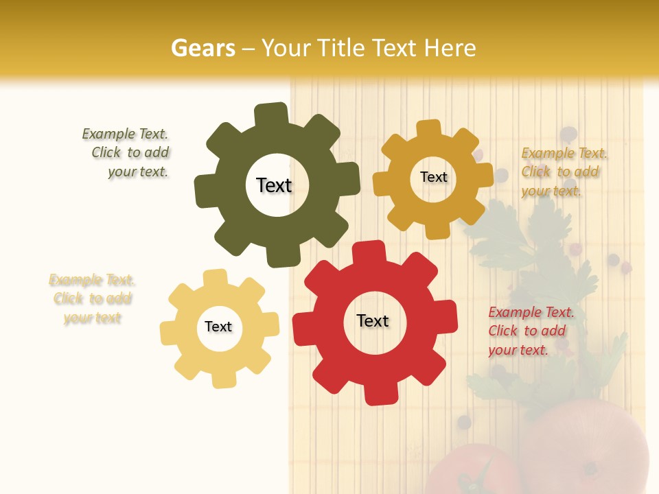 Cherry Tomatoes Slimming Blank PowerPoint Template