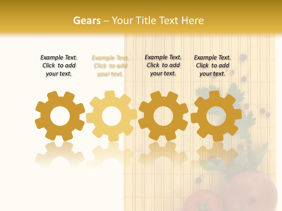 Cherry Tomatoes Slimming Blank PowerPoint Template