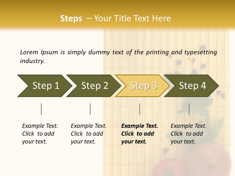 Cherry Tomatoes Slimming Blank PowerPoint Template